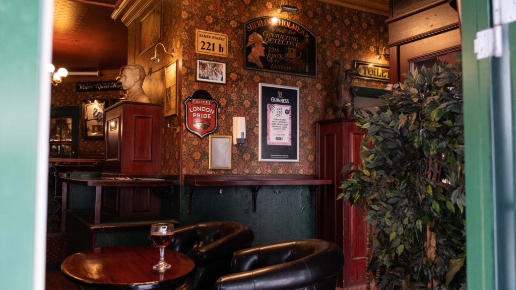 Indretningen hos Sherlock Holmes i Frederiksgade